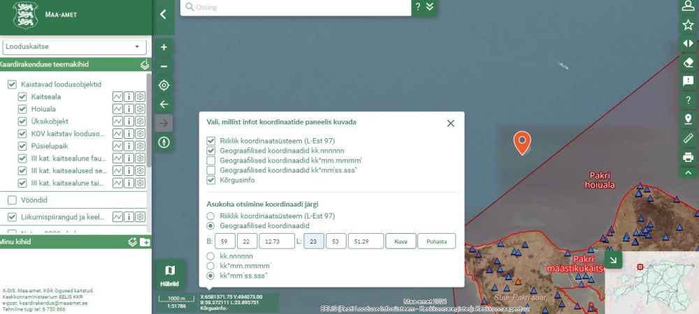 Andmed saadud Maa-ameti kaardiserverist 09.veebruar 2021 21:17