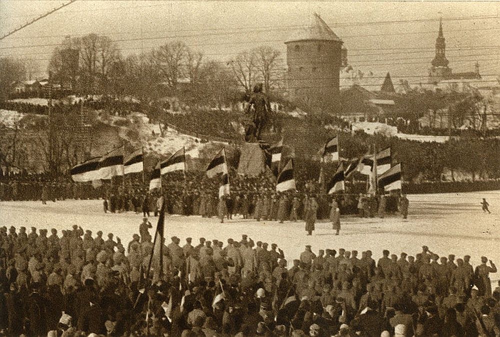 1919. aasta 24. veebruari tähistamine Peetri platsil Tallinnas