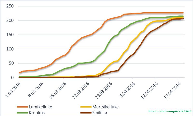 Kõige varasemad õitsejad on meil aedades lumikelluke ja krookus