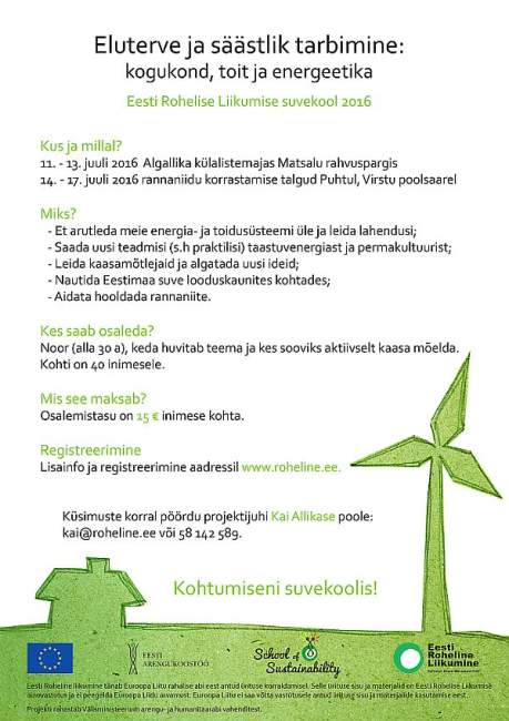 Kutse ERL-i suvekooli ja talgutele