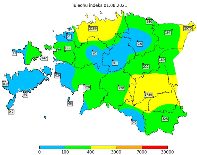 Laupäevast peatati mitmes maakonnas kehtinud tuleohtliku aja piirangud.